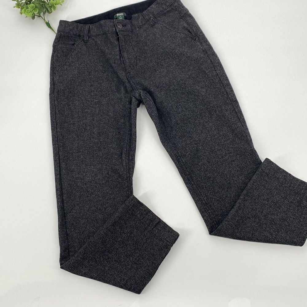 Roots Canada Heavyweight Slim Fit Marled Grey Twill junction knit Pants 6